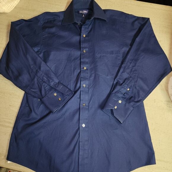 Vtg Sean Jean blue button up dress shirt size Medium 15 1/2. 32/33 crisp color - Picture 1 of 13